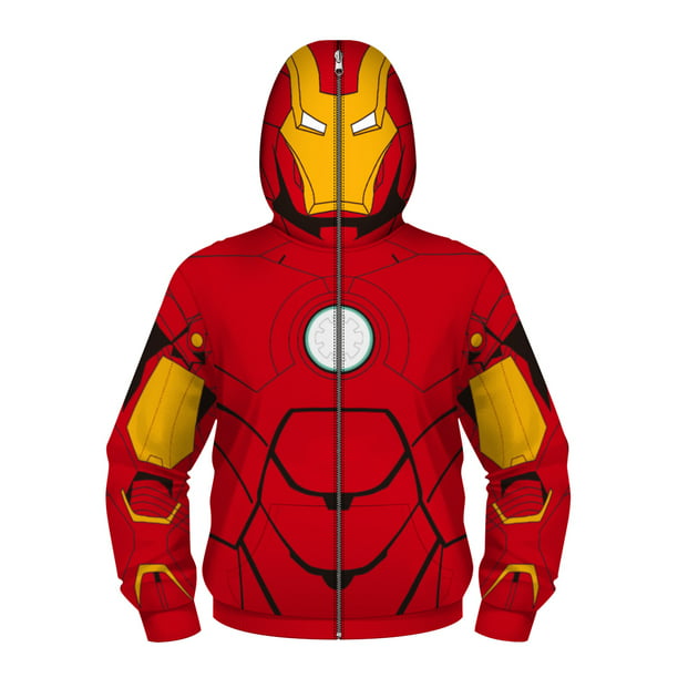 3D Print Hoodies Sweater Hooded Zipper Sweatshirts Cosplay iron Man Costumes New
